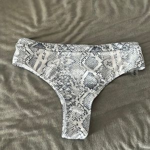 Snakeskin swimsuit bottoms